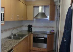 Spacious apartment in Cabrera de Mar with sea view