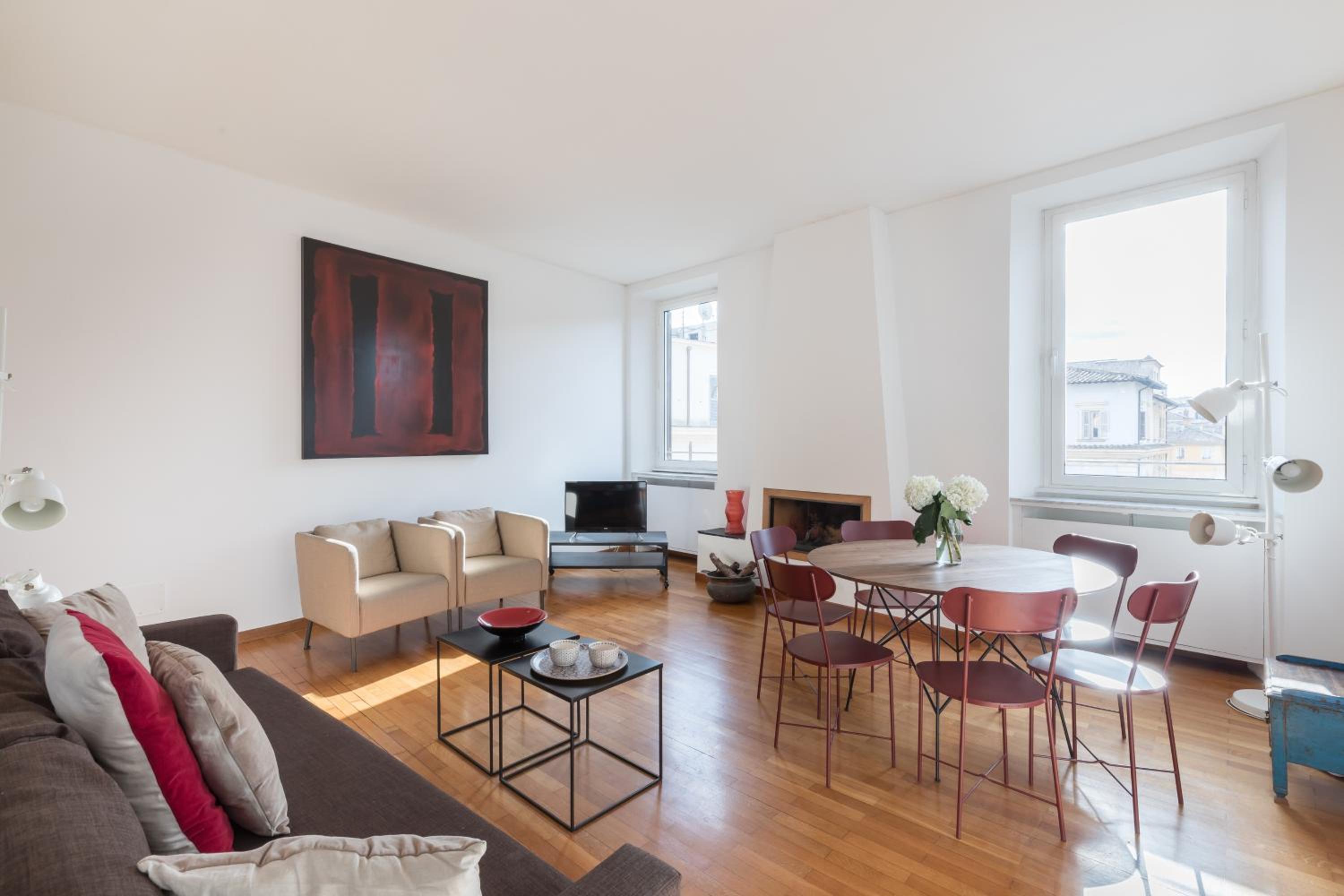 Amazing penthouse with private terrace in Trastevere Images