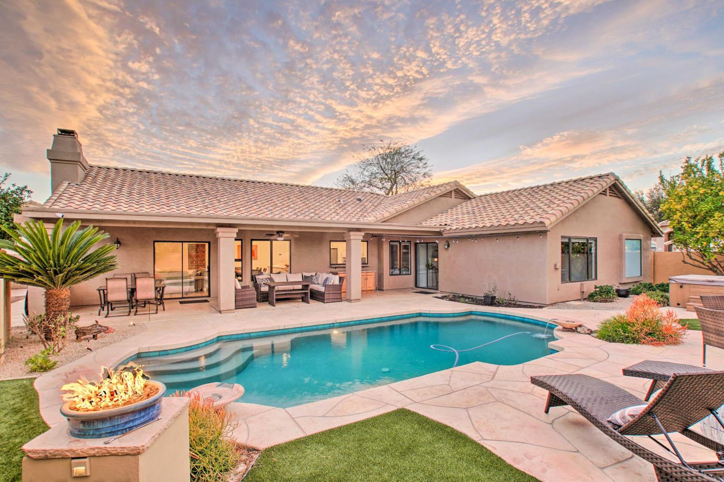Luxurious Chandler Oasis with Heated Pool and Hot Tub! Images