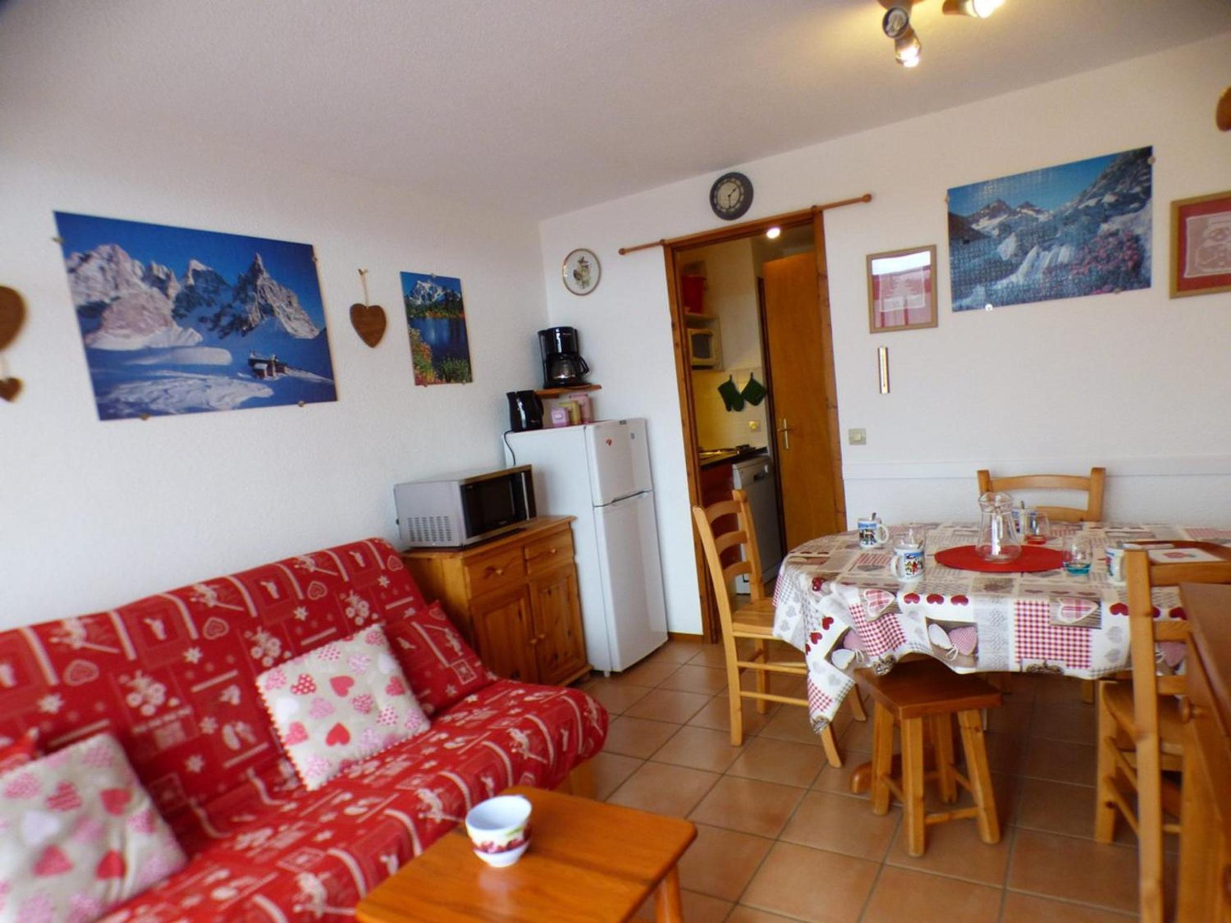 Studio 4 pers, balcon sud, proche télésièges et commerces - Les Saisies - FR-1-594-153 Images