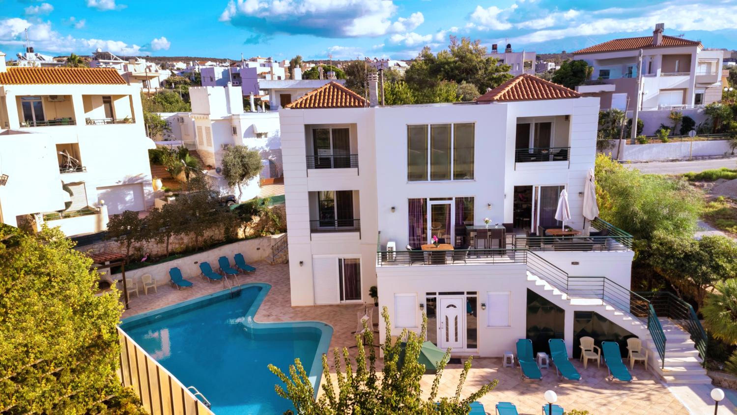 Wonderful Villa in Chania with Private Pool, Panoramic Sea Views & Spacious Interiors Images