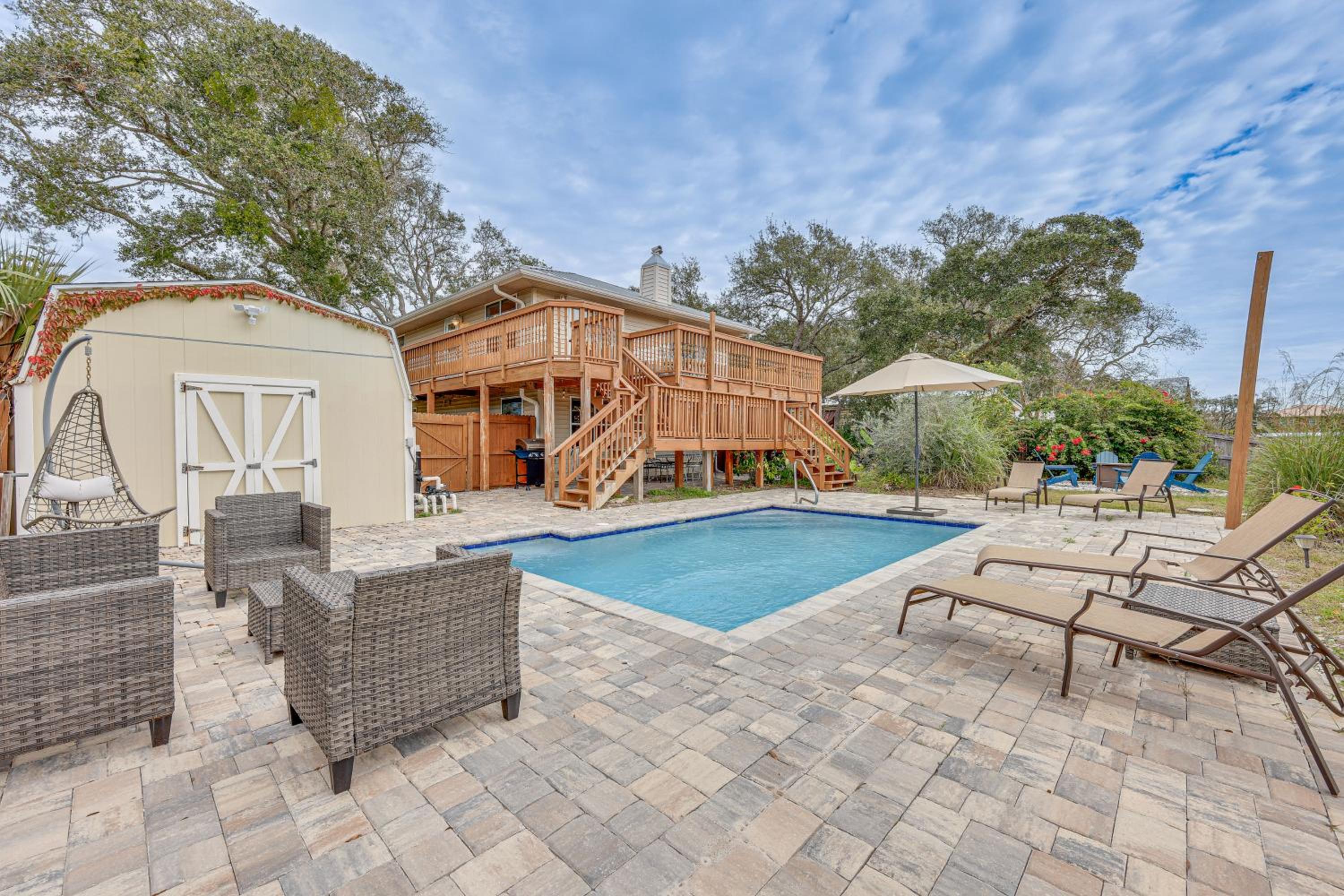 Canal-Front St Augustine Home with Dock and Pool! Images
