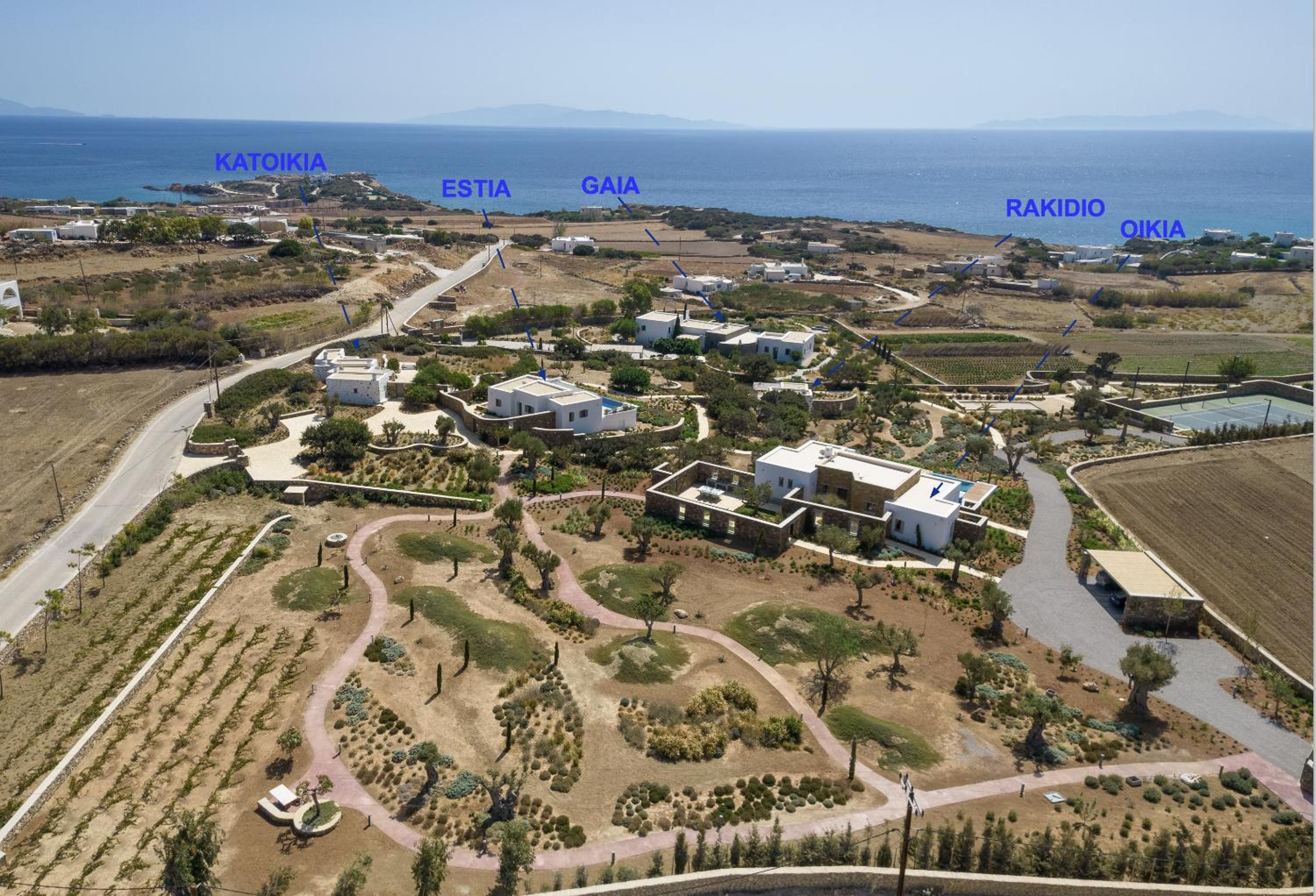 ELEONAS Paros estate - villas with partially private pools & professional tennis court Images