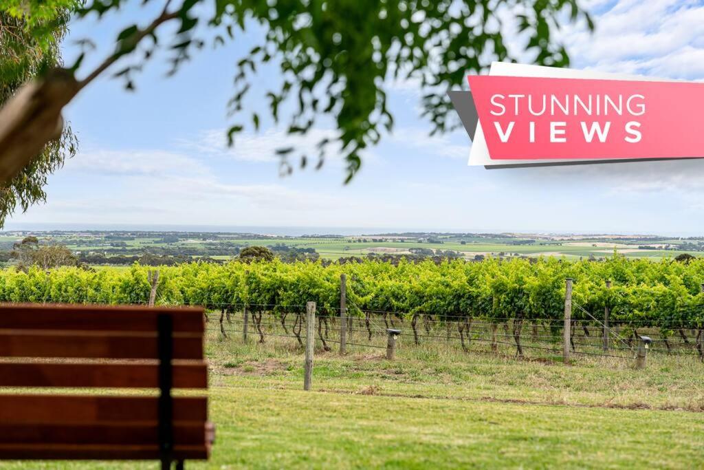 Willunga House - Fireplace Vineyard Views