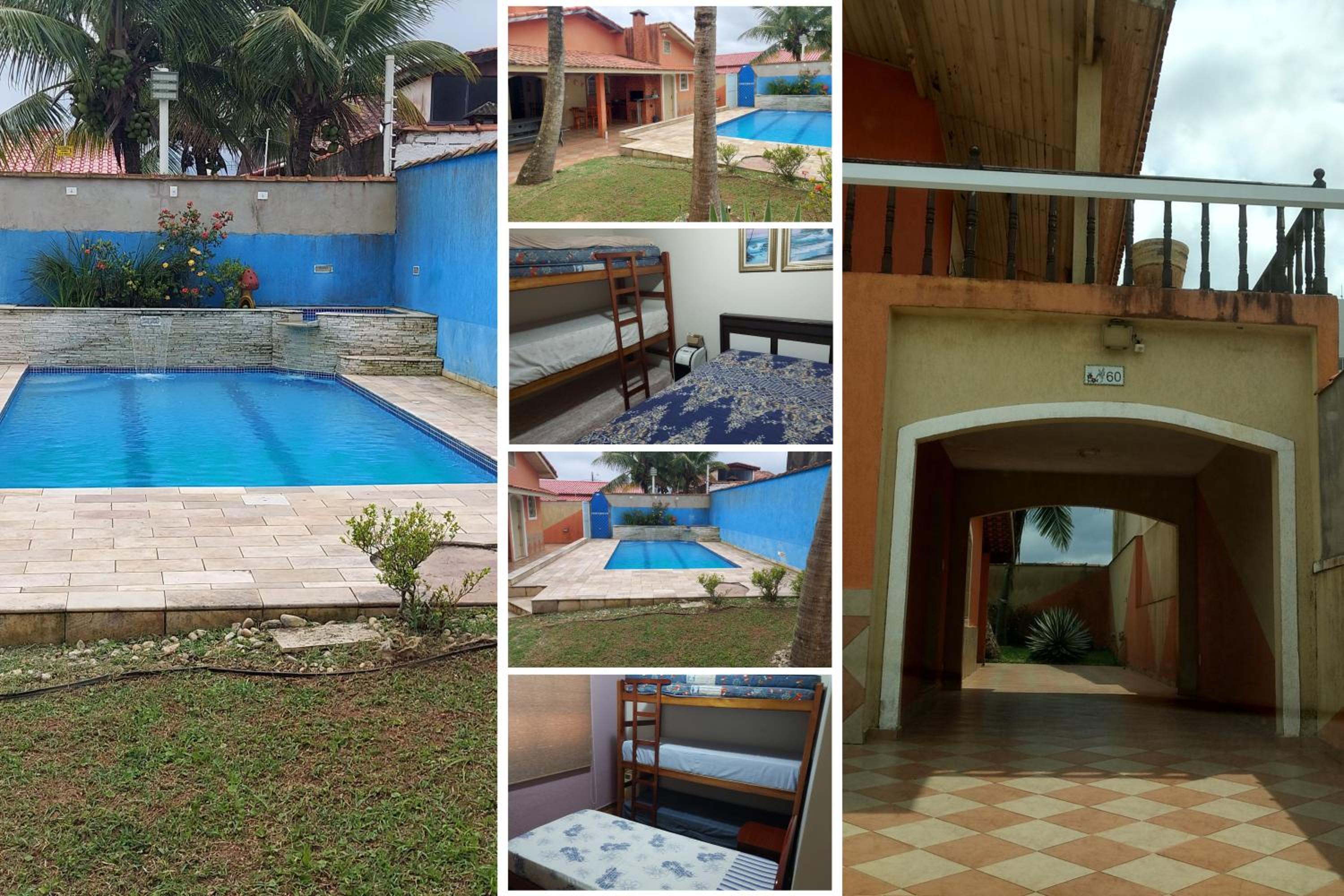 Paraíso Beira Mar, Casa Temporada Itanhaém, 30m Praia, Vista Mar, Piscina, Hidro, Wi-Fi 500 mb, Snooker, Churrasqueira, Garagem Grande, Lazer e Descanso Images