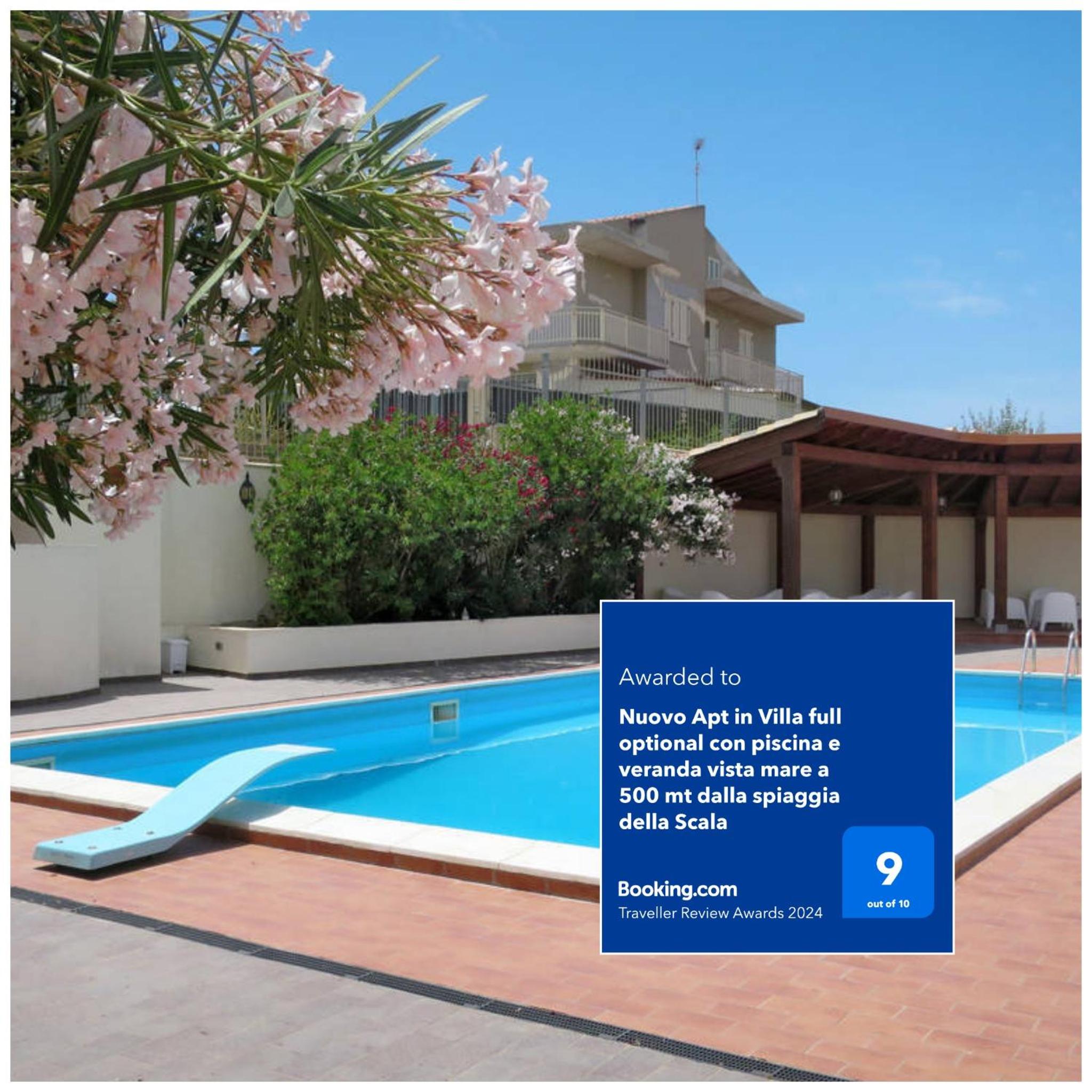 Nuovo Apt in Villa full optional con piscina e veranda vista mare a 500 mt dalla spiaggia della Scala Images