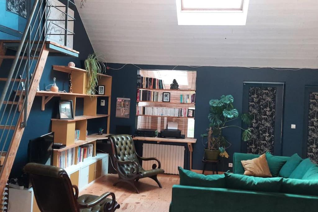 Maison entre mer et campagne Images