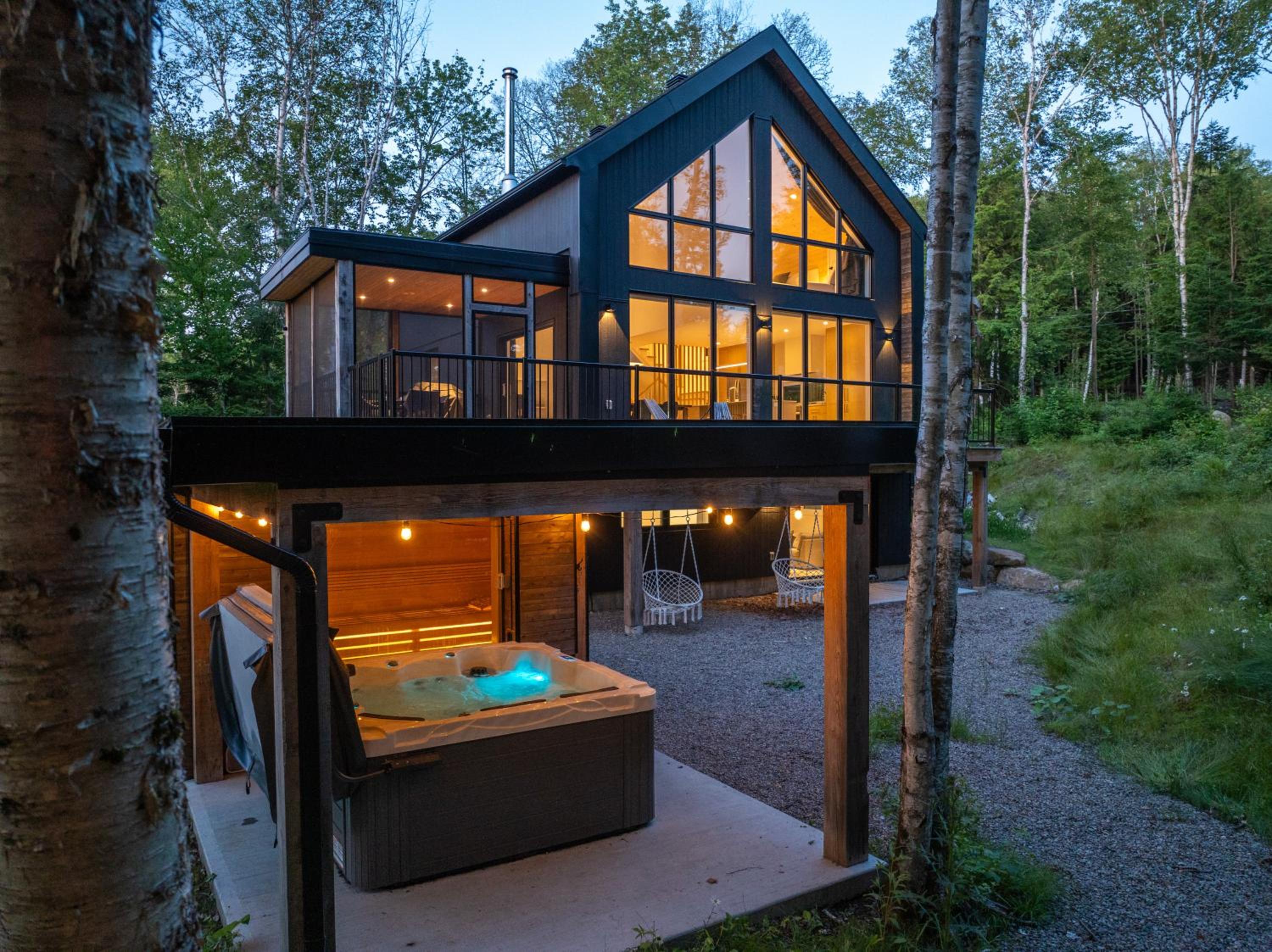 Chalet metsa Tremblant - Spa - Sauna - Forest