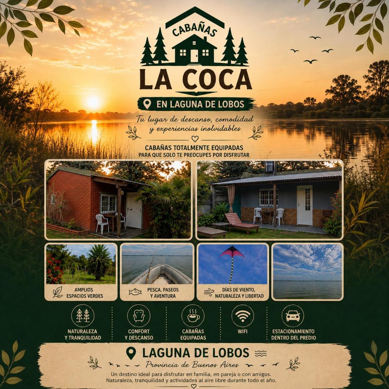 cabañas LA COCA