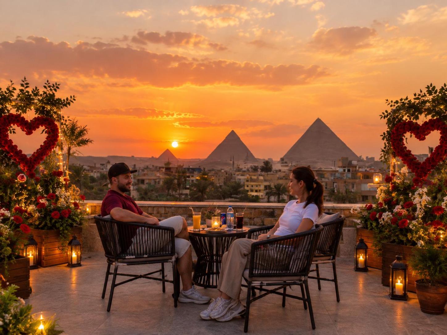 The Sacred Angle pyramids View