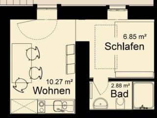 "goethezimmer" - Mini-Ferienwohnungen in der Leibnizallee - Weimar - 1