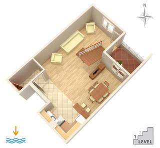 Apartments by the sea Omis - 7577 - 1