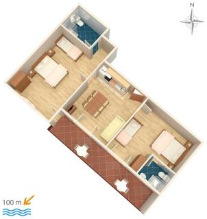 Apartments by the sea Duce, Omis - 2821 - Duće - 8