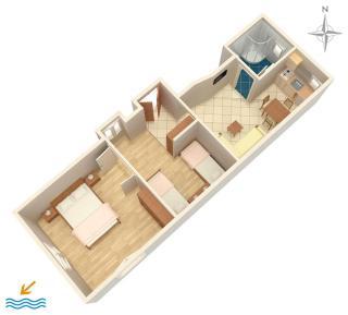 Apartments by the sea Kastel Stafilic, Kastela - 8678 - 3