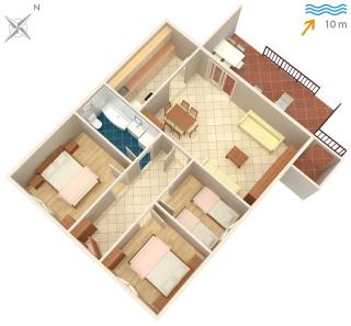 Family friendly seaside apartments Arbanija, Ciovo - 5220 - Trogir (Traù) - 6