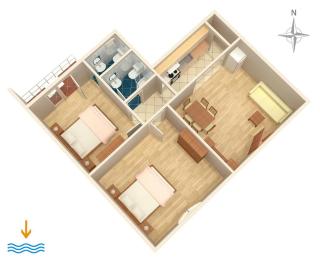 Apartments with WiFi Split - 7586 - 6