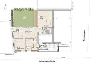 Eckhof Domizil - Großzügige Ferienwohnung mit kleinem Garten in der Altstadt von Gotha - Gotha - 6