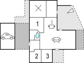 Three-Bedroom Holiday Home In Blavand - 2