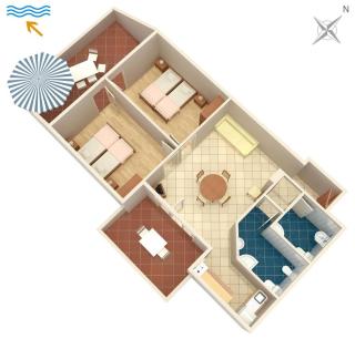 Apartments with parking space Njivice, Krk - 5427 - 4