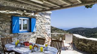 Charming House in Kastanies with Fireplace and View - Ioulis - 0