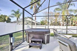 Mickeys Landing - Luxurious 4BR with 2 Master Suites, Privacy Fenced Pool & Hot Tub BBQ Game RM 2 miles to Disney! - 4