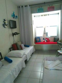Apartamento Studio ao Lado da Praia com Wi-Fi e TV Smart - 1