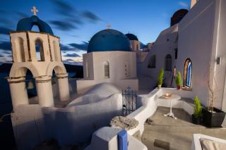 Santo Blue Horizon Blue domes view - Oia - 8