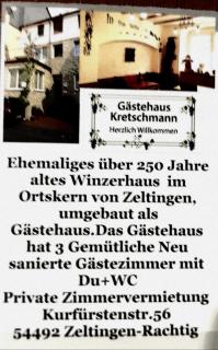 Gästehaus Kretschmann - Zeltingen-Rachtig - 4