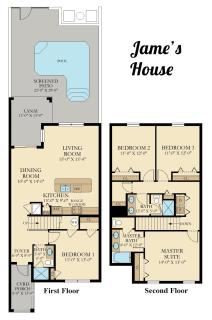 F - New 4 Bedroom Home - 5 Miles to Disney - Free Water Park - Private Pool - Kissimmee - 5