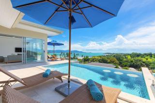 Single Level BEACHSIDE VILLA - BB2 - at BAYSIDE LUXURY VILLAS Samrong Bay Beach, 3 BED 4 BATH, SEA and SUNSET VIEWS, only 200m walk to the Beach - Bangrak Beach - 0