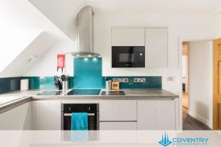 2 Bedroom Apartment, NEC, HS2, BHX, JLR - Devereux House, Hosted By Coventry Accommodation - Coleshill - 5