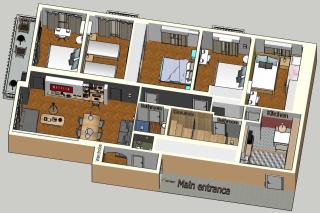 Victoria 5star / 5BR BigApt / Sauna / 2min to metro - Atene - 6