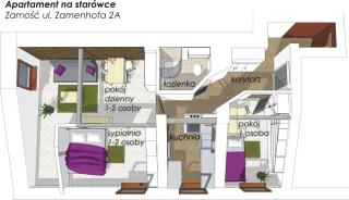 Apartament na Starówce - Zamość - 9