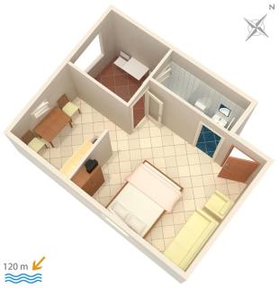 Apartments by the sea Suha Punta, Rab - 5050 - 1