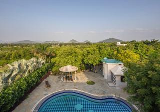 Wild Orchid by StayVista, 2 BHK villa with a swimming pool, spacious lawn & a gazebo for a perfect getaway - Udaipur - 7