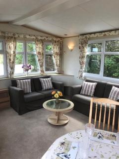 Countryside views from a luxury mobile home near Perranporth - 4