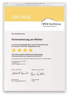 Ferienwohnung am Weiher Kategorie 1 - 6