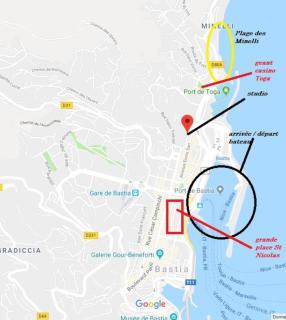 Charmant studio climatisé à 300m du port. Refait à neuf. - Bastia - 1