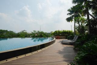 Furnished Studio No Kitchen Apartment Mustika Golf Residence By Travelio - Bekasi - 5
