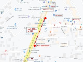 U4 Large 2 bed rooms full kitchen 200m to BTS - Bangkok - 6