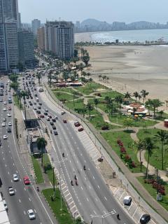 São Vicente Itararé prédio frente mar apto fundo vista parcial - São Vicente - 7