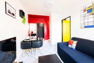 Appartement entier - Le mondrian - 1ch Check-in 24h - Villeurbanne - 9