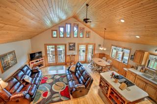 Rapid River Log Cabin with Loft on 160 Scenic Acres - 8