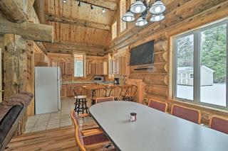 Custom Log Cabin with Deck and 45 Acres By Pine River! - 1