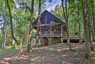 Romantic Asheville Area Cabin with Deck and Hot Tub! - 0