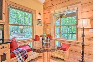 Romantic Asheville Area Cabin with Deck and Hot Tub! - 1