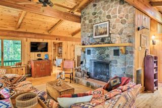 Rustic Cozy Cabin on Island Lake with Fire Pit, Dock - 6
