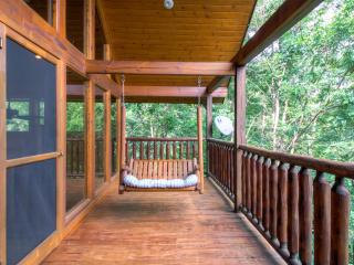 Multi-Level Porch in Forest Smoky Mountain Cabin! - 1