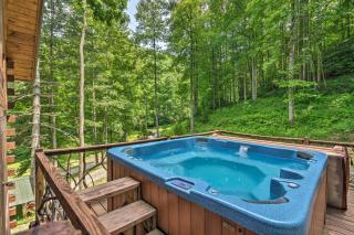 Bryson City Cabin with Wraparound Deck and Hot Tub - 9