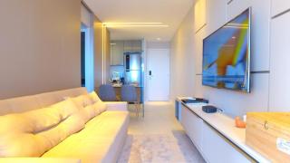LUXO 1406 - Quarto e Sala com Varanda Frente Mar Ponta Verde - Maceió - 3